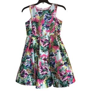 Pippa & Julie Bold Multicolor Floral Sleeveless Lined Occasion/Party Dress